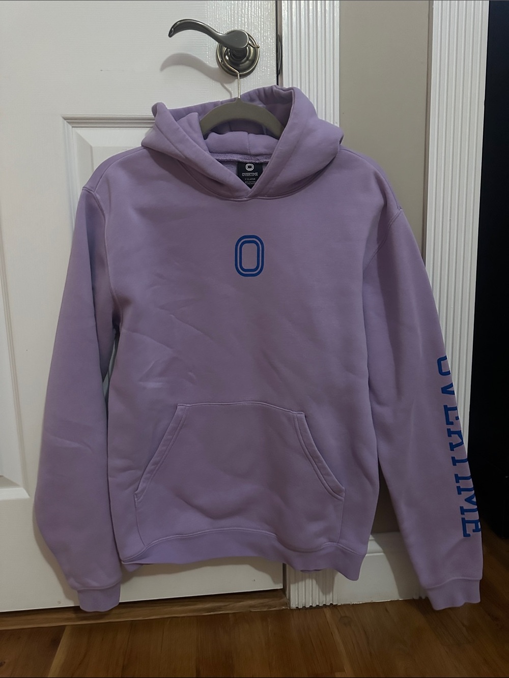 Overtime Lavender Logo Hoodie - YXL Casual Pullover